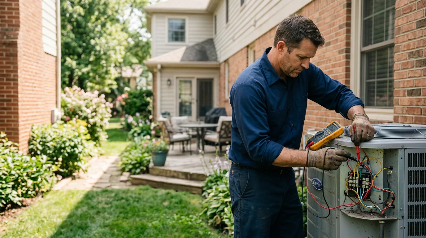 HVAC technician working near Lenni, PA